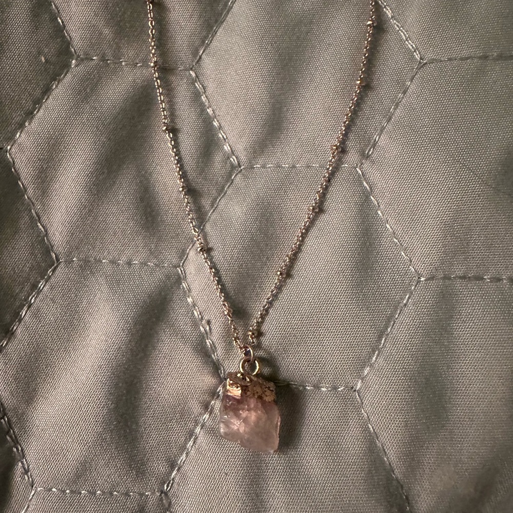 Altard State Gold Plated Stone Pendant Necklace